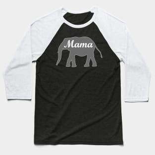 Mama Elephant Baseball T-Shirt